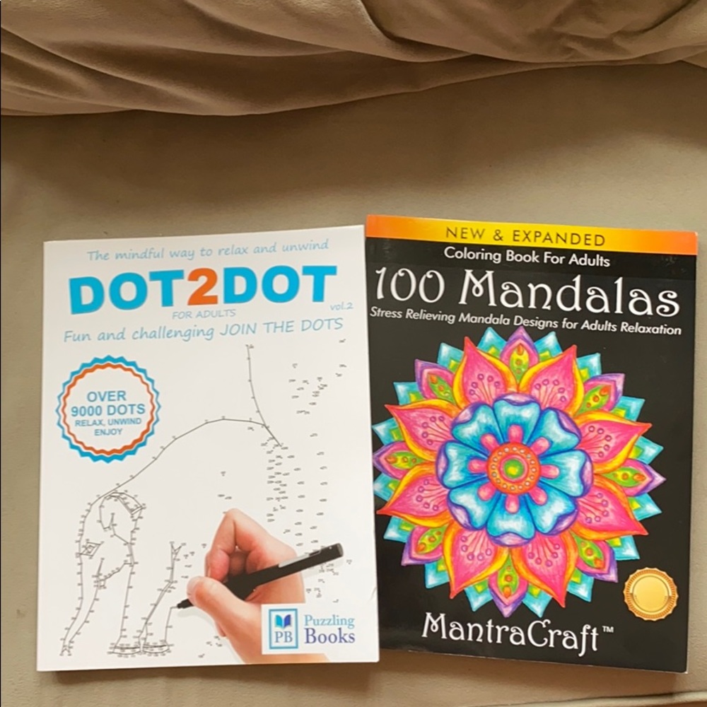 DOT2DOT & 100 Mandalas Adult Coloring Book